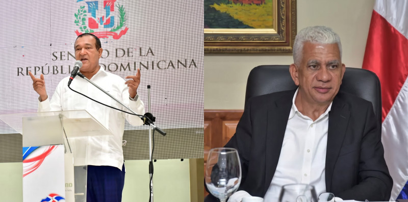 Antonio Marte y Ricardo de los Santos. Senadores oficialistas del PRM